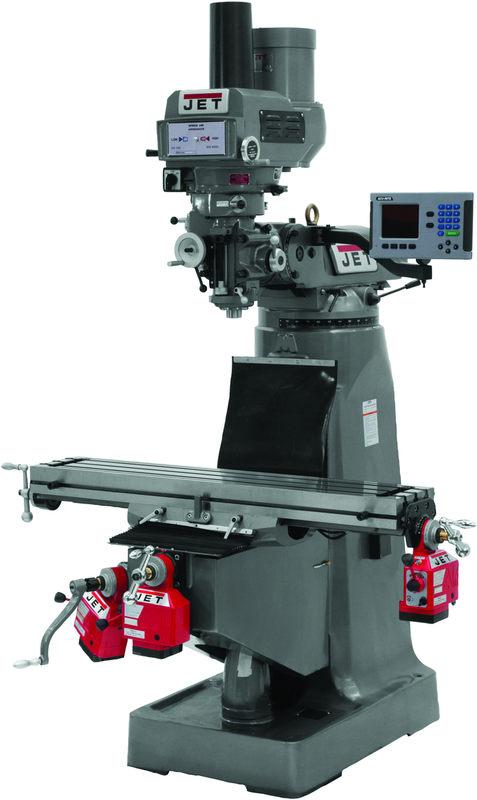 JTM-1 Mill With ACU-RITE 200S DRO and X-Axis Powerfeed - Makers Industrial Supply