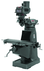 JTM-1050 Mill With ACU-RITE 200S DRO With X-Axis Powerfeed, Power Draw Bar and 8" Riser Block - Makers Industrial Supply