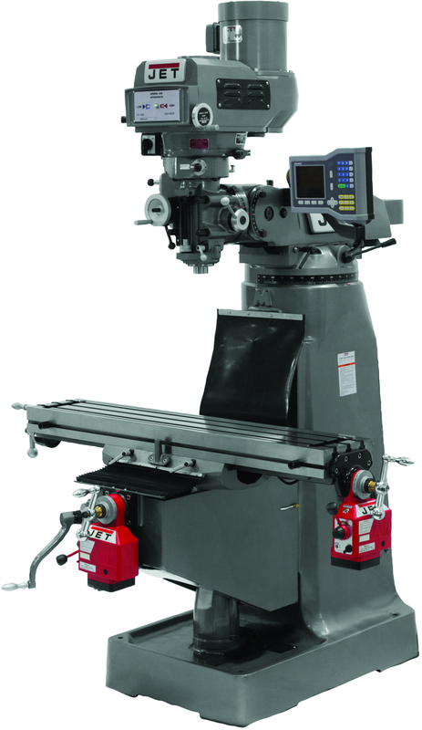 JTM-4VS Mill With 3-Axis ACU-RITE VUE DRO (Knee) With X-Axis Powerfeed - Makers Industrial Supply