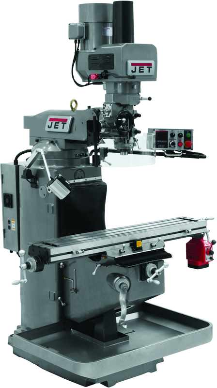 JTM-949EVS Mill With X-Axis Powerfeed and Air Powered Draw Bar - Makers Industrial Supply