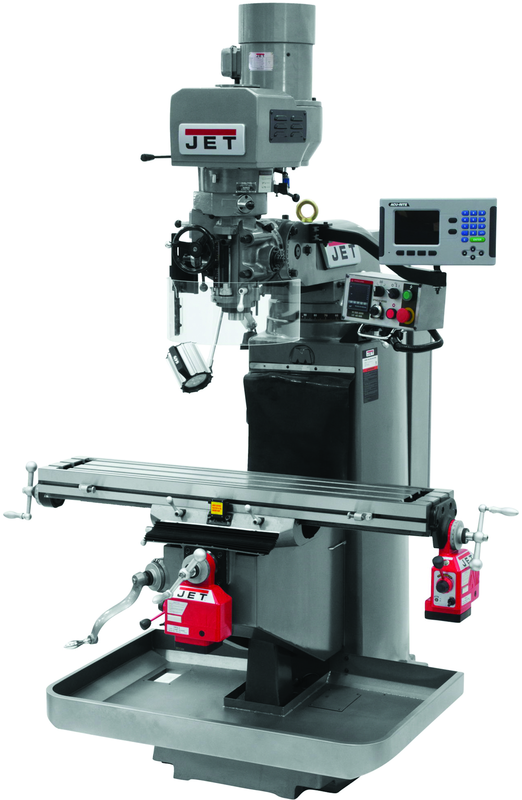 JTM-949EVS Mill With Acu-Rite 200S DRO With X and Y-Axis Powerfeeds - Makers Industrial Supply