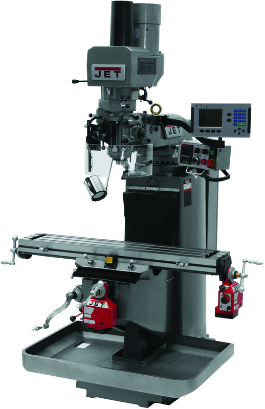 JTM-949EVS Mill With Acu-Rite 200S DRO With X and Y-Axis Powerfeeds and Air Powered Drawbar - Makers Industrial Supply