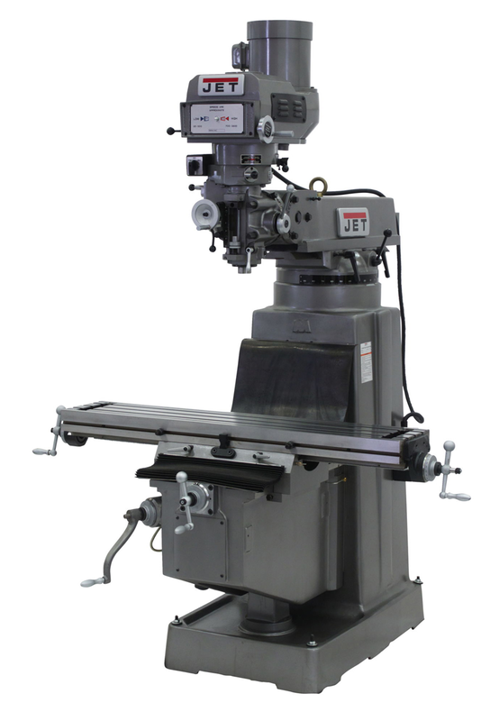 JTM-1050 Mill With Newall DP700 DRO With X-Axis Powerfeed - Makers Industrial Supply