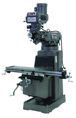 JTM-1050 Mill With 3-Axis Newall DP700 DRO (Quill) With X and Y-Axis Powerfeeds - Makers Industrial Supply