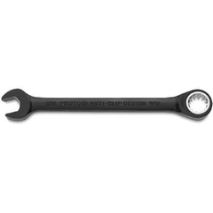 Proto Black Chrome Combination Non-Reversible Ratcheting Wrench 9/16″ - Spline - Makers Industrial Supply