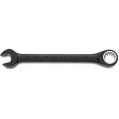 Proto Black Chrome Combination Non-Reversible Ratcheting Wrench 5/8″ - Spline - Makers Industrial Supply