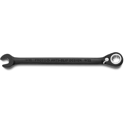 Proto Black Chrome Combination Reversible Ratcheting Wrench 9/32″ - Spline - Makers Industrial Supply