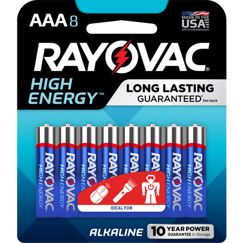 AAA High Energy Alkaline Batt-8Pk - Makers Industrial Supply