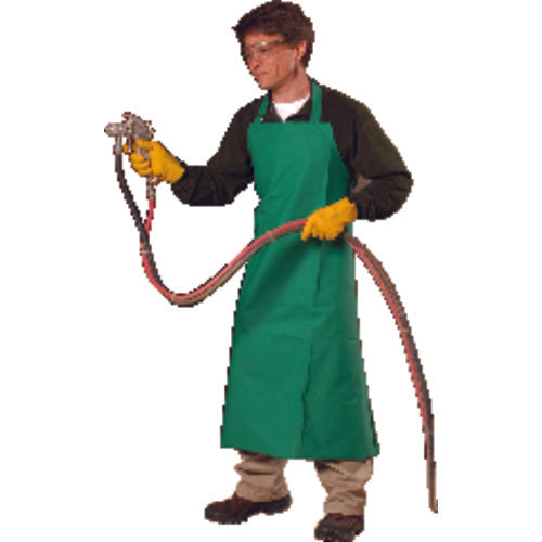 Heavy-Duty Work Apron - PVC Polyester Blended Material - Makers Industrial Supply