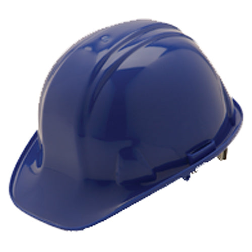 4 Point Ratchet Hard Hat, Blue - Makers Industrial Supply