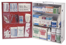 First Aid Kit - 3-Shelf Industrial Cabinet - Makers Industrial Supply