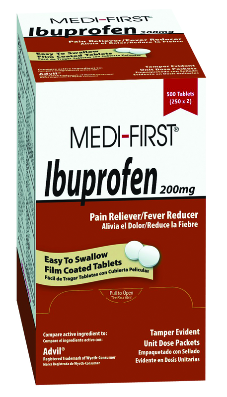 GENERIC IBUPROFEN 250 X 2 - Makers Industrial Supply