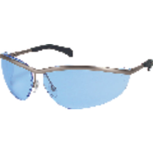 Safety Glasses - Light Blue Lens - Metal Frame - KD2 Style - Makers Industrial Supply