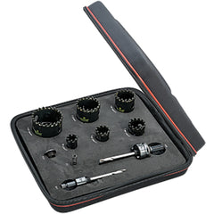 KCT06041-N Hole Saw Kit CT Electricians Kit W/ 6 Hole Saws & 4 Accessories - Exact Industrial Supply