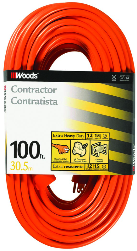 Extension Cord - 100' Extra HD 1-Outlet (Outdoor Style) - Makers Industrial Supply