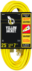 Yellow Jacket Extension Cord - 25' Extra Heavy Duty 1-Outlet (Powerlite) - Makers Industrial Supply