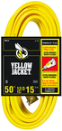 Yellow Jacket Extension Cord - 50' Extra Heavy Duty 1-Outlet (Powerlite) - Makers Industrial Supply
