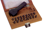 112 Pc. Figure & Letter Stamps Set with Holder - 1/8" - Makers Industrial Supply