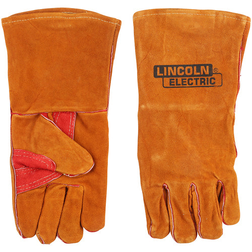 Welding Gloves - Brown Leather Professio - Exact Industrial Supply