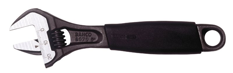 1-5/16" Opening - 12" OAL - Adjustable Wrench with Ergo Comfort Handle - Makers Industrial Supply