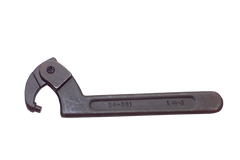 1-1/4 to 3'' Dia. Capacity - 7-1/2'' OAL - Adjustable Pin Spanner Wrench - Makers Industrial Supply