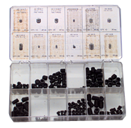 Set Screw Assortment - Fine/Coarse - 5-40 - 3/8-16 Dia - Makers Industrial Supply