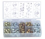 136 Pc. Grease Fitting Assortment - Makers Industrial Supply