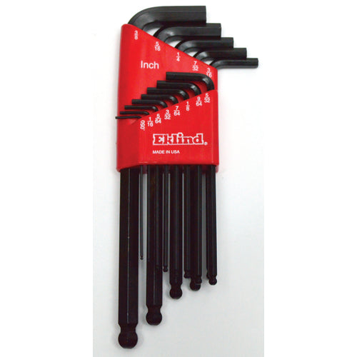 13 Pieces-0.050″-3/8″ Long Arm Style - Ball End Hex Key Set - Makers Industrial Supply