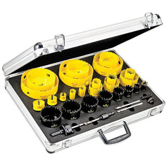 KMX25061-N Hole Saw Kit DCH/CT/CSC Electricians Kit with 25 Hole Saws & 6 Accessories - Exact Industrial Supply