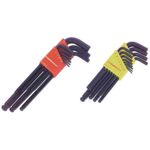 6 Pieces-1.5 mm-5 mm Long Arm Style - Ball End Hex Key Set - Makers Industrial Supply