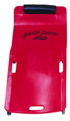 Low Profile Plastic Creeper - Body-fitting Design - Red - Makers Industrial Supply