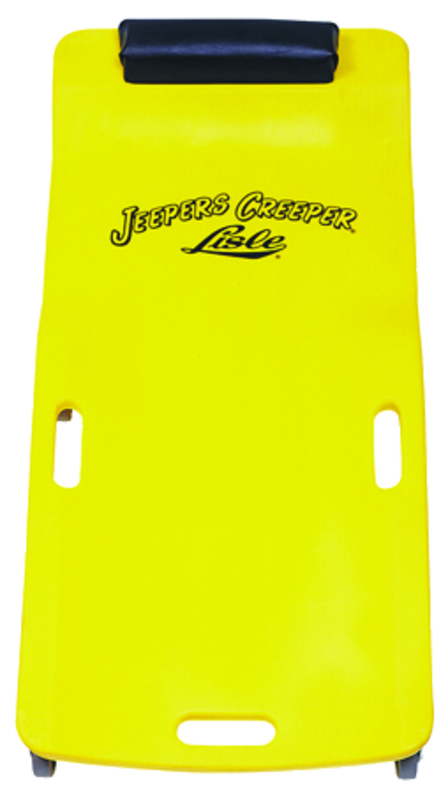 Low Profile Plastic Creeper - Body-fitting Design - Yellow - Makers Industrial Supply