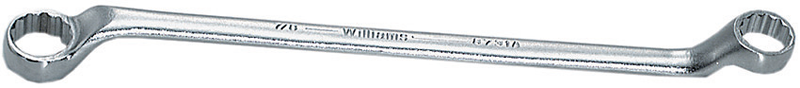 7/8 x 15/16'' -- 12-13/16'' OAL - Chrome 45° Double Offset Box End Wrench - Makers Industrial Supply