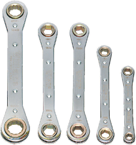 Snap-On/Williams (5 Piece) Straight Ratcheting Box Wrench Set - Metric - Makers Industrial Supply