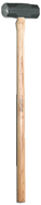 Sledge Hammer -- 8 lb; Hickory Handle; 2-1/4'' Head Diameter - Makers Industrial Supply