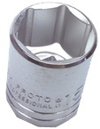 1-1/2 x 2-3/4" - 1/2" Drive - 6 Point - Standard Socket - Makers Industrial Supply