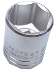 1-3/8 x 2-1/8" - 1/2" Drive - 6 Point - Standard Socket - Makers Industrial Supply