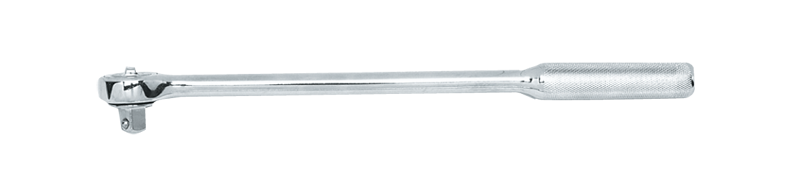 15" OAL - 1/2'' Drive - Round Head - Extra Long Reversible Ratchet - Knurled Handle - Makers Industrial Supply