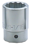 1-1/2 x 2-1/2" - 3/4" Drive - 12 Point - Standard Socket - Makers Industrial Supply