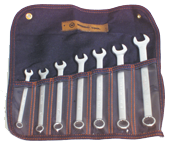 Wright Tool Fractional Combination Wrench Set -- 7 Pieces; 12PT Chrome Plated; Includes Sizes: 3/8; 7/16; 1/2; 9/16; 5/8; 11/16; 3/4"; Grip Feature - Makers Industrial Supply