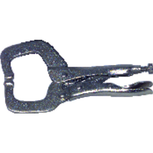 MIT Locking Grip C-Clamp - 3825 Plain Grip 3 1/8″ Capacity 11″ Long - Makers Industrial Supply