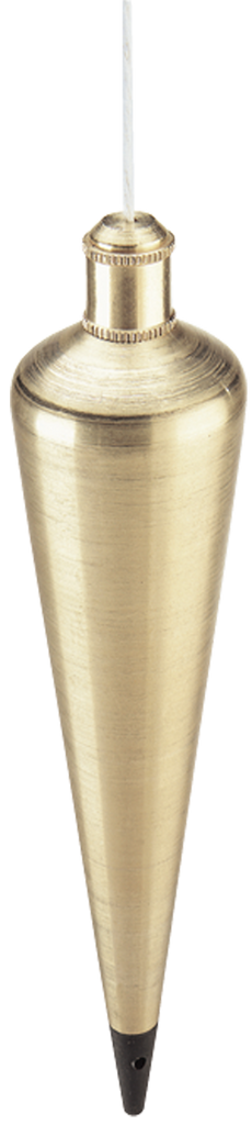 #800-12 - 12 oz - Brass Plumb Bob - Makers Industrial Supply