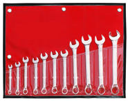 11 Piece - 12 Point - 3/8; 7/16; 1/2; 9/16; 5/8; 11/16; 3/4; 13/16; 7/8; 15/16 & 1" - Combination Wrench Set - Makers Industrial Supply