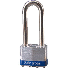 Commercial Steel Padlock 1 3/4″ Body Width; Keyed: Different; Silver - Makers Industrial Supply