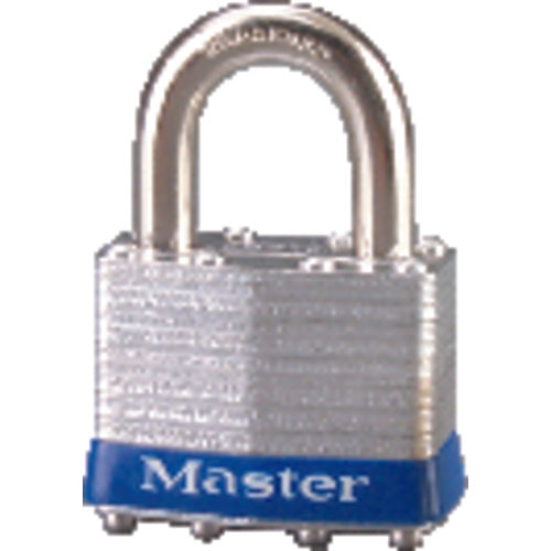 Commercial Steel Padlock 1 3/4″ Body Width; Keyed: Different; Silver - Makers Industrial Supply