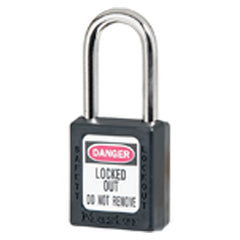 Xenoy Padlock - 1 1/2″ Body Width; Keyed: Different; Black - Makers Industrial Supply