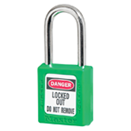 Xenoy Padlock - 1 1/2″ Body Width; Keyed: Different; Green - Makers Industrial Supply