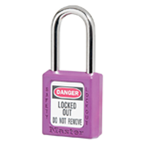 Xenoy Padlock - 1 1/2″ Body Width; Keyed: Different; Purple - Makers Industrial Supply