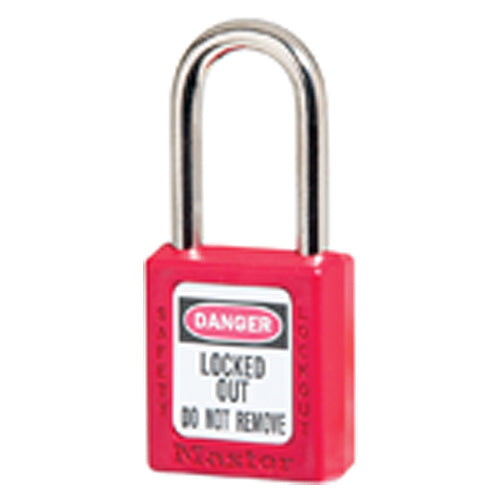 Xenoy Padlock - 1 1/2″ Body Width; Keyed: Different; Red - Makers Industrial Supply