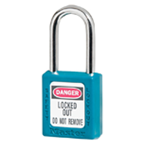 Xenoy Padlock - 1 1/2″ Body Width; Keyed: Different; Teal - Makers Industrial Supply